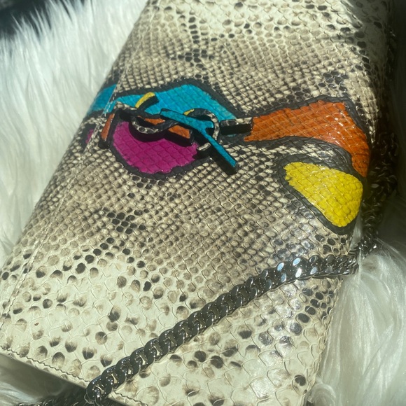 SOLD - EXTRA RARE 🌈 Python YSL Saint Laurent Kate Bag - Picture 5 of 7